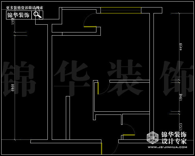 德盈國際廣場(chǎng)B2戶型68平米  戶型